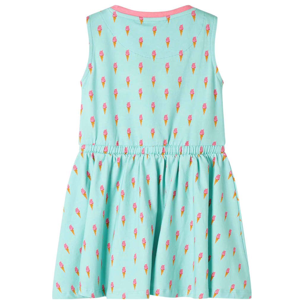 VidaXL Kinderkleid mit Kordelzug 116 Hellmint