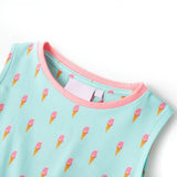 VidaXL Kinderkleid mit Kordelzug 116 Hellmint