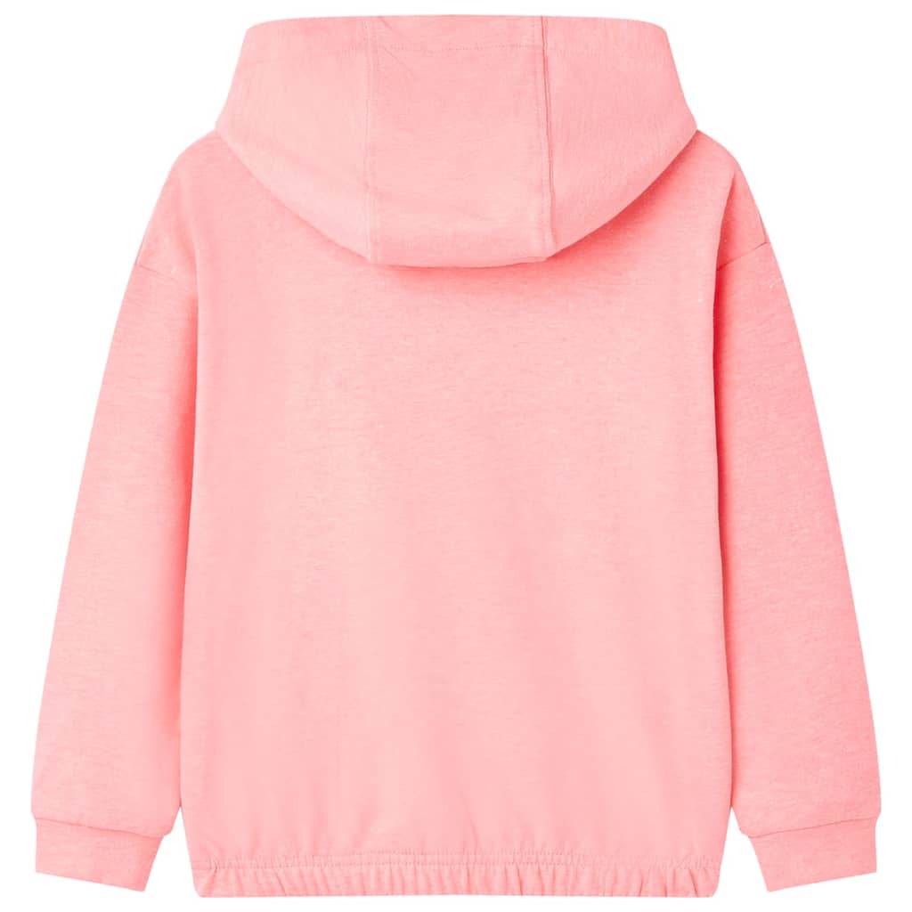 VidaXL Kinderpullover mit Kapuze 104 leuchtendes Rosa