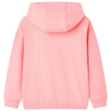 VidaXL Kinderpullover mit Kapuze 116 leuchtendes Rosa
