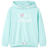 VidaXL Kinderstrickjacke mit Kapuze 92 Hellseeblau