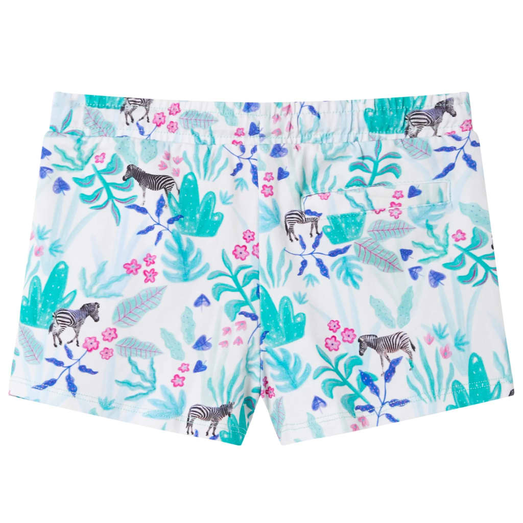 VidaXL Kindershorts mit Kordelzug 104 Ecru und dunkles Mint