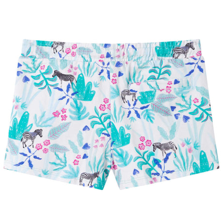 VidaXL Kindershorts mit Kordelzug 140 Ecru und dunkles Mint