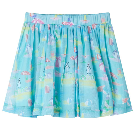 VidaXL Kinderrock Plissee 128 Hellseeblau