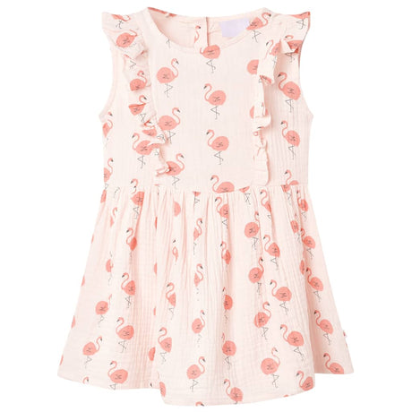 VidaXL Kinderkleid mit Rüschen 128 Zartrosa