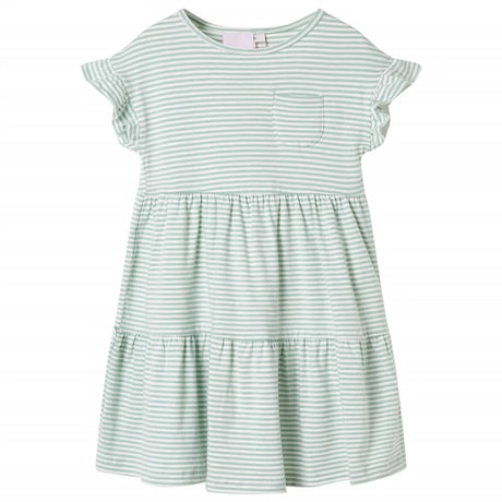 VidaXL Kinderkleid mit Rüschen an den Ärmeln 92 Mint