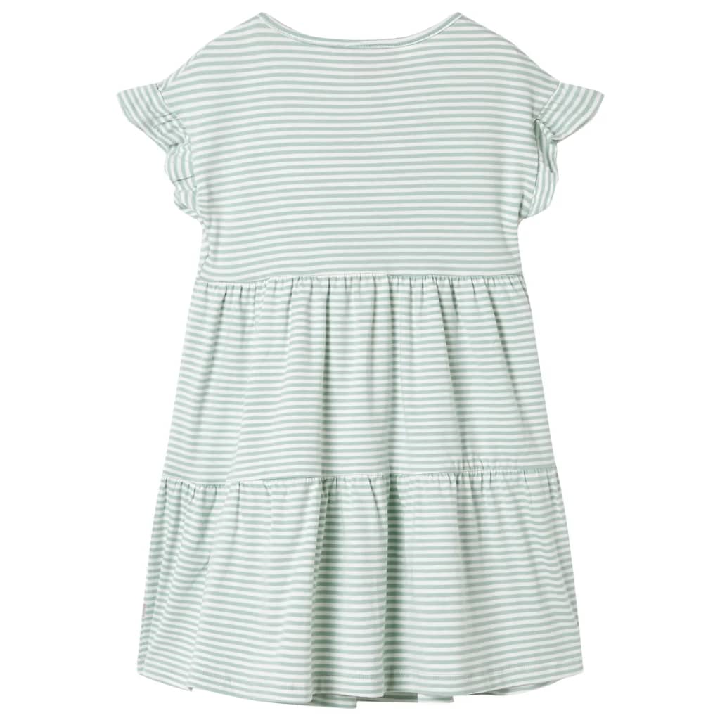 VidaXL Kinderkleid mit Rüschen an den Ärmeln 104 Mint