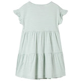 VidaXL Kinderkleid mit Rüschen an den Ärmeln 104 Mint