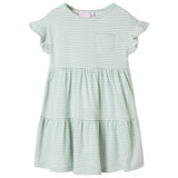 VidaXL Kinderkleid mit Rüschen an den Ärmeln 116 Mint