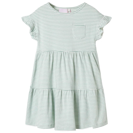 VidaXL Kinderkleid mit Rüschen an den Ärmeln 116 Mint
