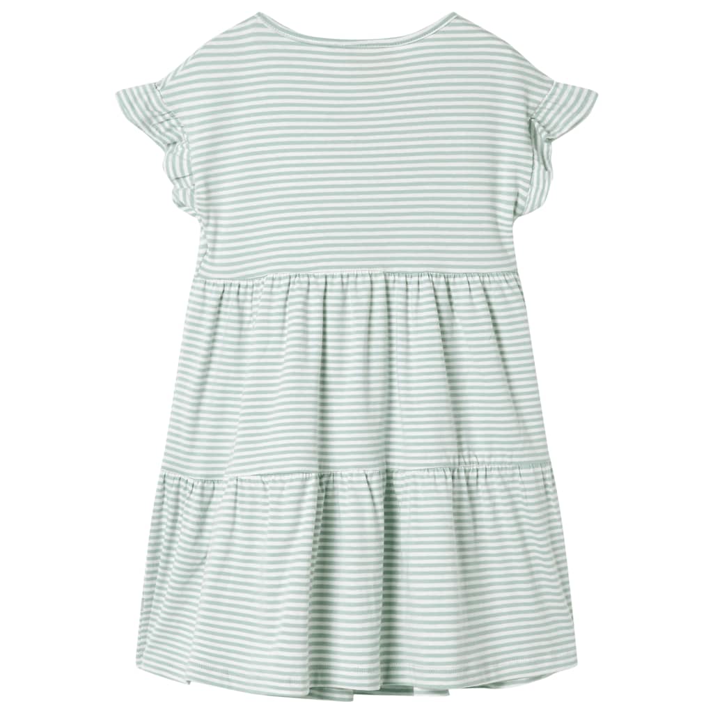 VidaXL Kinderkleid mit Rüschen an den Ärmeln 116 Mint