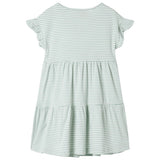 VidaXL Kinderkleid mit Rüschen an den Ärmeln 116 Mint
