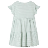 VidaXL Kinderkleid mit Rüschen an den Ärmeln 128 Mint