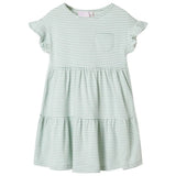 VidaXL Kinderkleid mit Rüschen an den Ärmeln 140 Mint