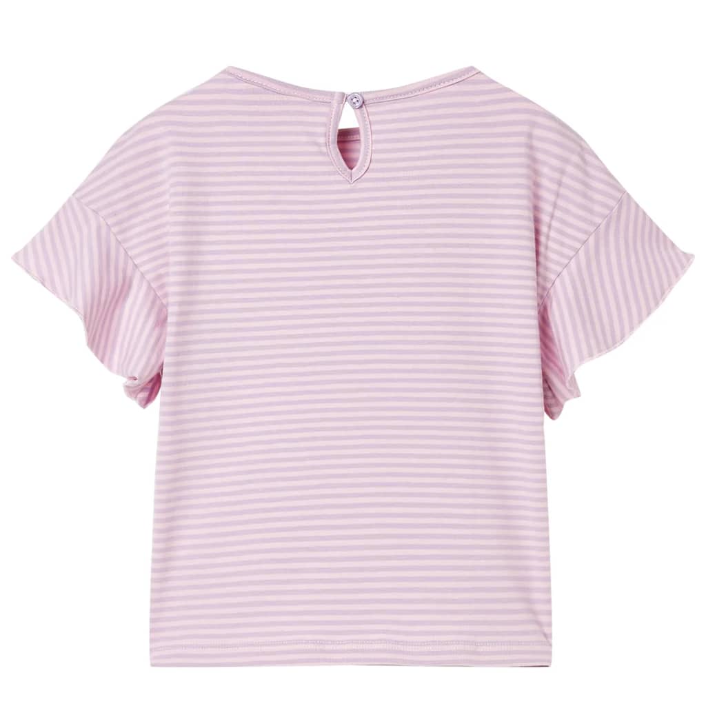VidaXL Kindershirt mit Ärmeln mit Rüschen 128 Flieder