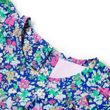 VidaXL Kinderkleid mit Rüschenärmeln 128 Kobaltblau