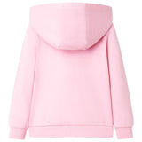 VidaXL Kinderstrickjacke mit Kapuze und Reißverschluss 104 leuchtendes Rosa