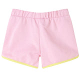 VidaXL Kindershorts mit Paspelierung 104 leuchtendes Rosa
