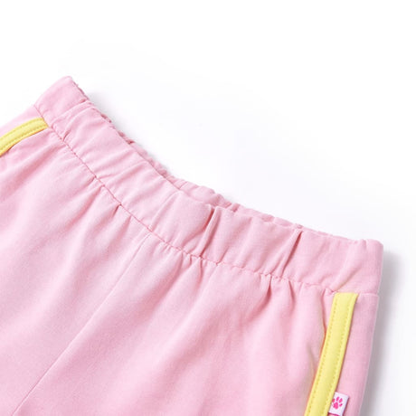 VidaXL Kindershorts mit Paspelierung 116 leuchtendes Rosa