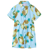 VidaXL Kinderkleid 92 Blau