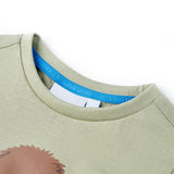 VidaXL Kindershirt mit kurzen Ärmeln 92 helles Khaki