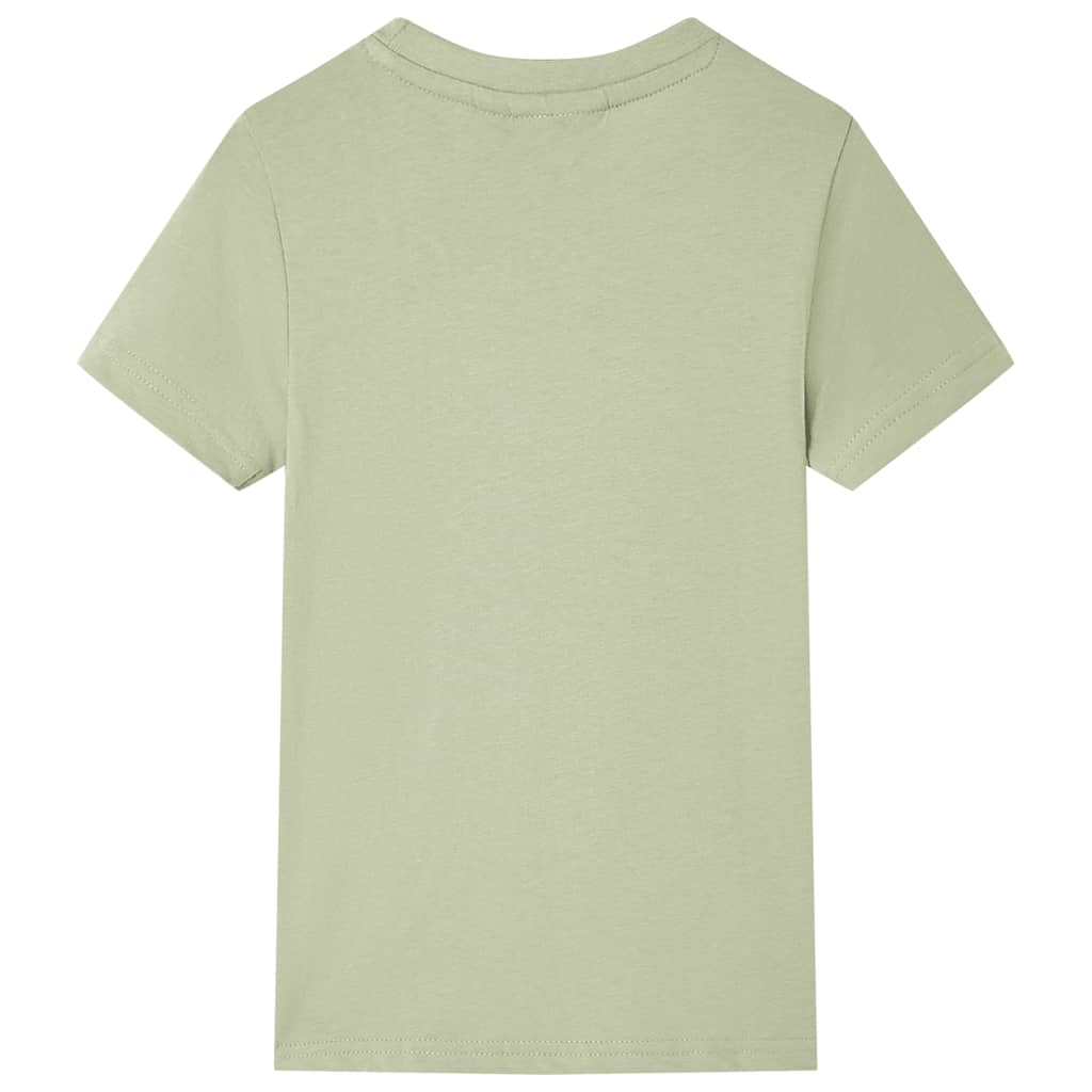 VidaXL Kindershirt mit kurzen Ärmeln 104 helles Khaki