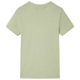 VidaXL Kindershirt mit kurzen Ärmeln 104 helles Khaki