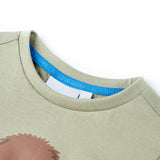 VidaXL Kindershirt mit kurzen Ärmeln 128 helles Khaki