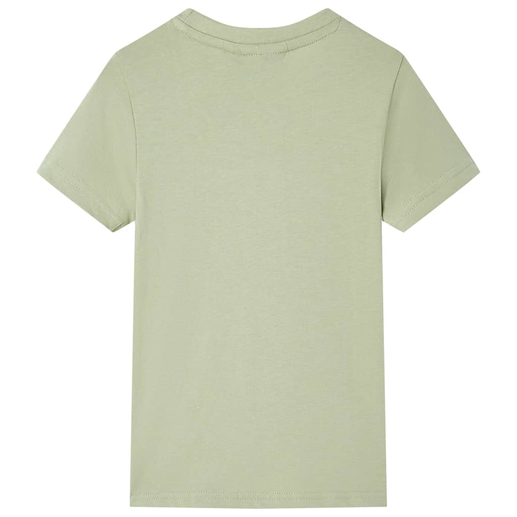 VidaXL Kindershirt mit kurzen Ärmeln 140 helles Khaki