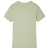 VidaXL Kindershirt mit kurzen Ärmeln 140 helles Khaki