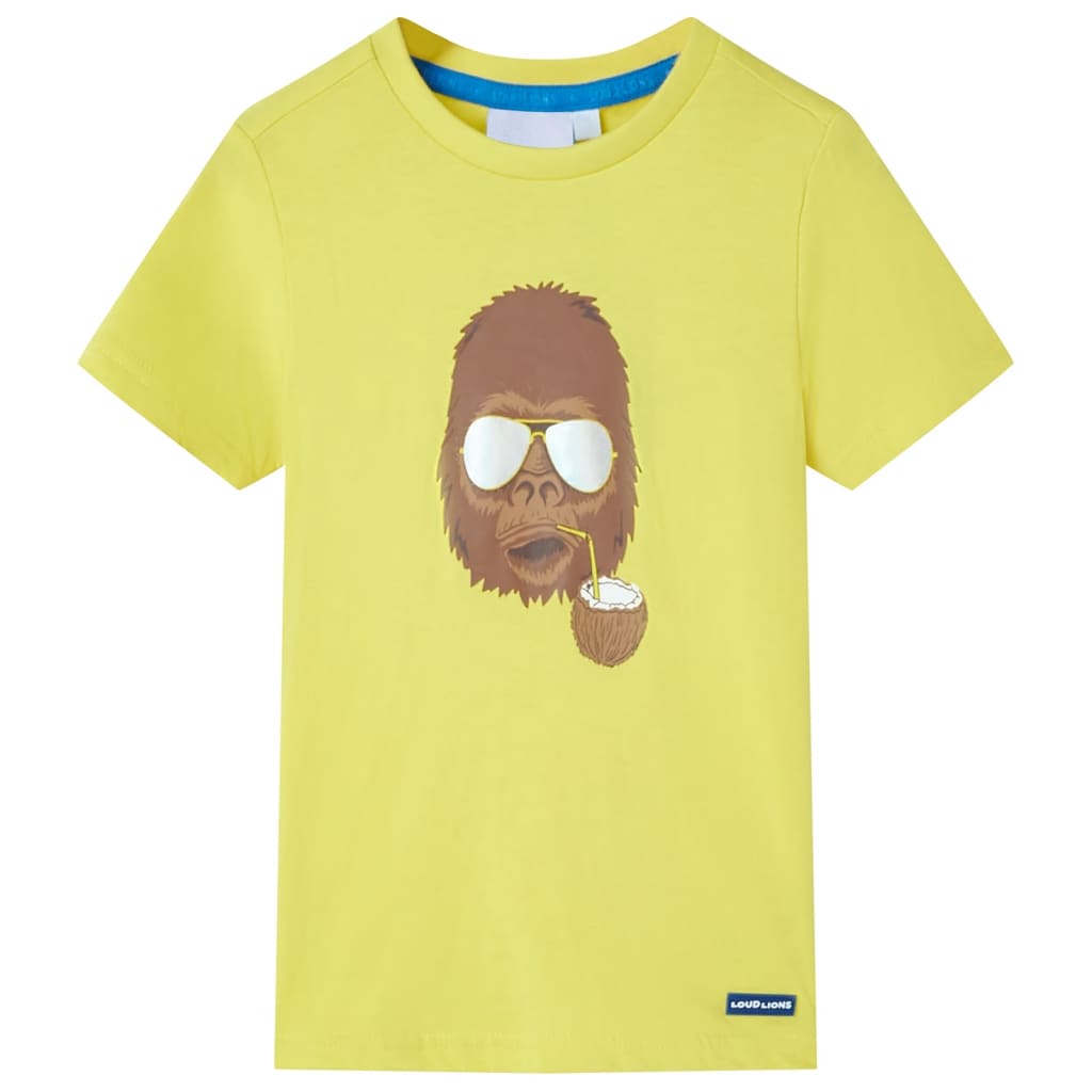VidaXL Kindershirt mit kurzen Ärmeln 92 Gelb