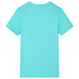 VidaXL Kindershirt mit kurzen Ärmeln 128 Meeresblau