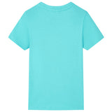 VidaXL Kindershirt mit kurzen Ärmeln 140 Meeresblau