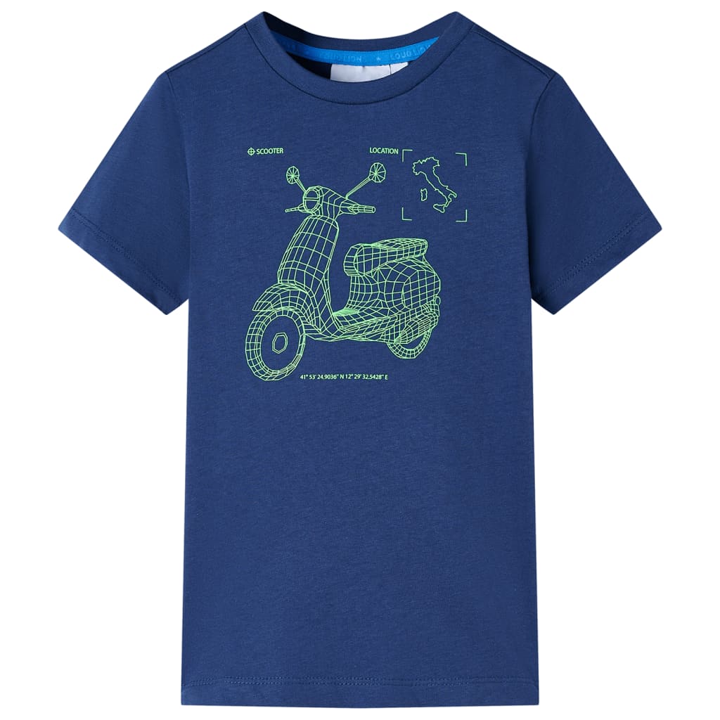 VidaXL Kindershirt 140 dunkelblau