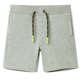 VidaXL Kindershorts mit Kordelzug 92 helles Khaki gemischt