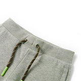 VidaXL Kindershorts mit Kordelzug 128 helles Khaki gemischt