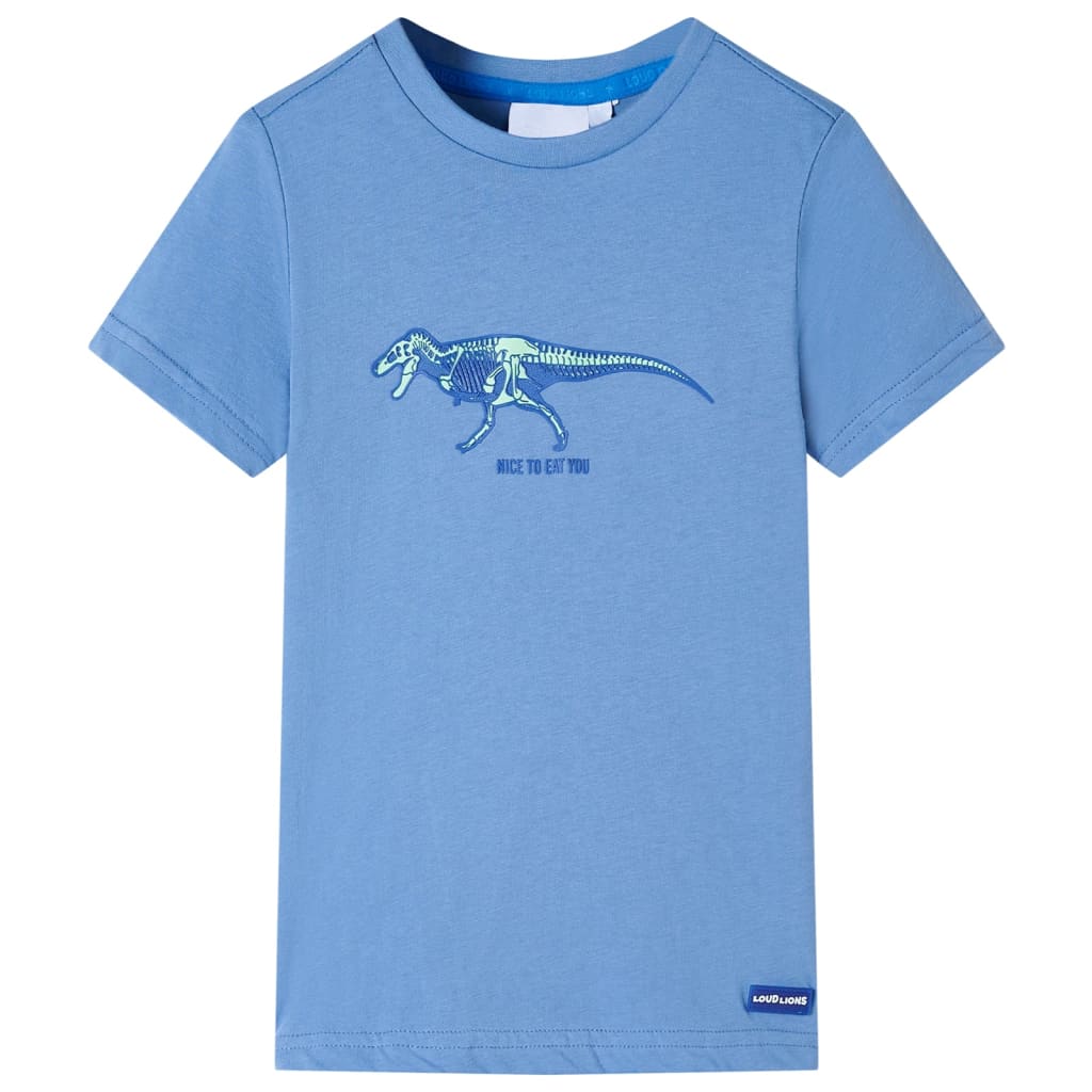 VidaXL Kindershirt 116 mittelblau