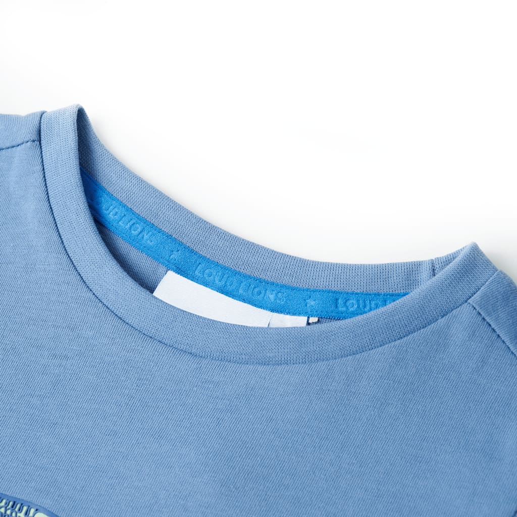 VidaXL Kindershirt 116 mittelblau