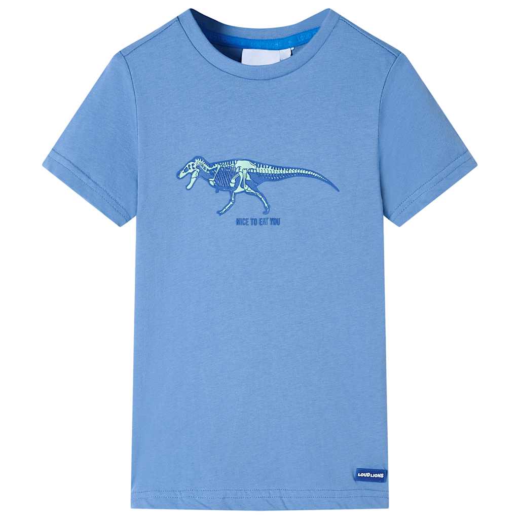 VidaXL Kindershirt 140 Mittelblau