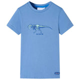 VidaXL Kindershirt 140 Mittelblau