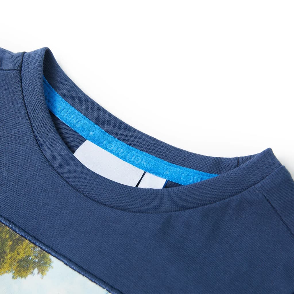 VidaXL Kindershirt 104 dunkelblau