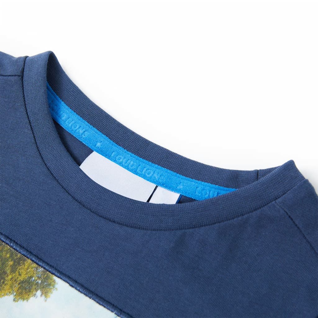 VidaXL Kindershirt 140 dunkelblau