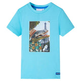 VidaXL Kinderhemd 104 Meeresblau