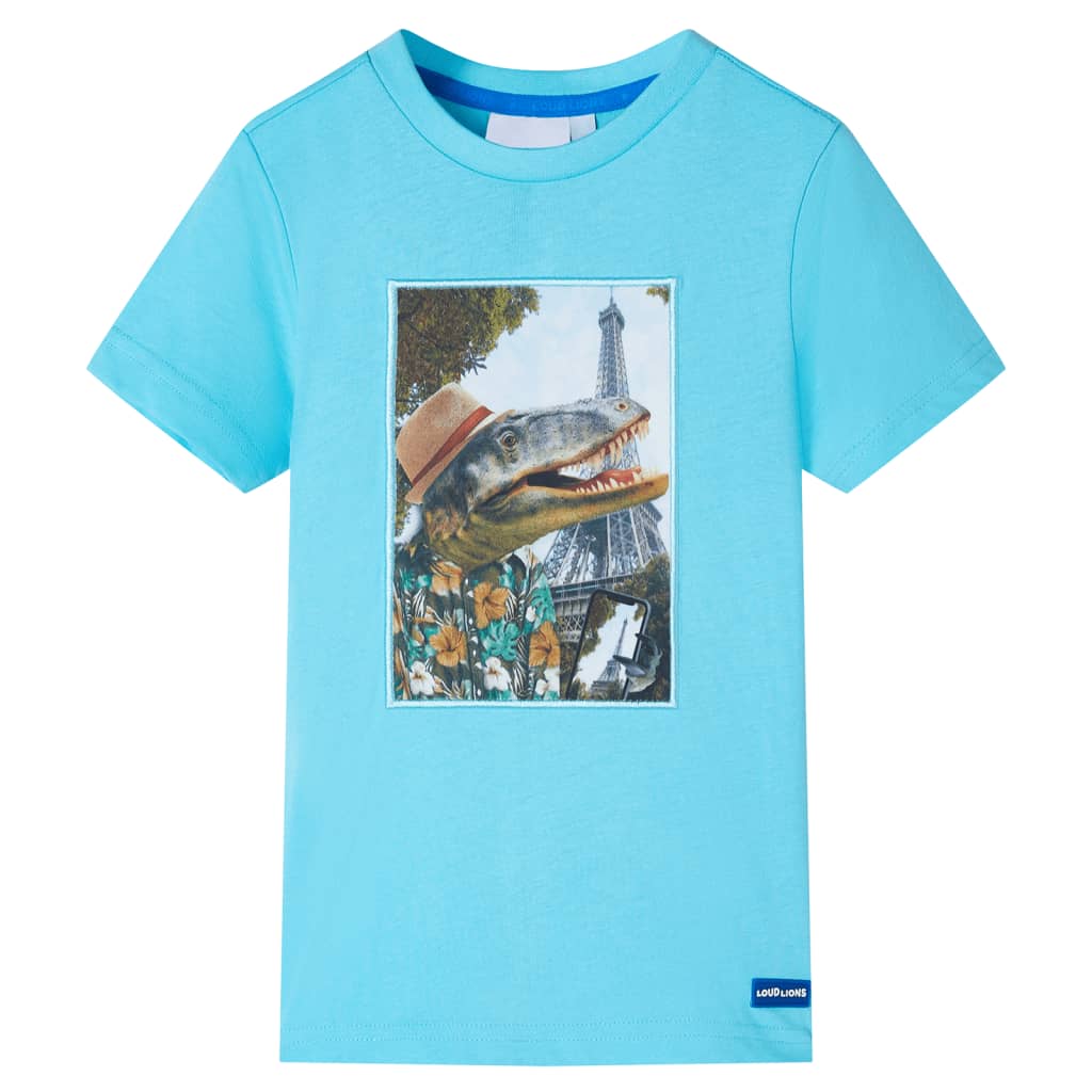 VidaXL Kinderhemd 128 Meeresblau