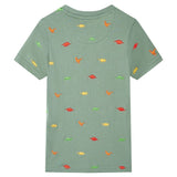 VidaXL Kindershirt mit kurzen Ärmeln 92 Khaki
