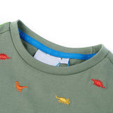 VidaXL Kindershirt mit kurzen Ärmeln 140 Khaki