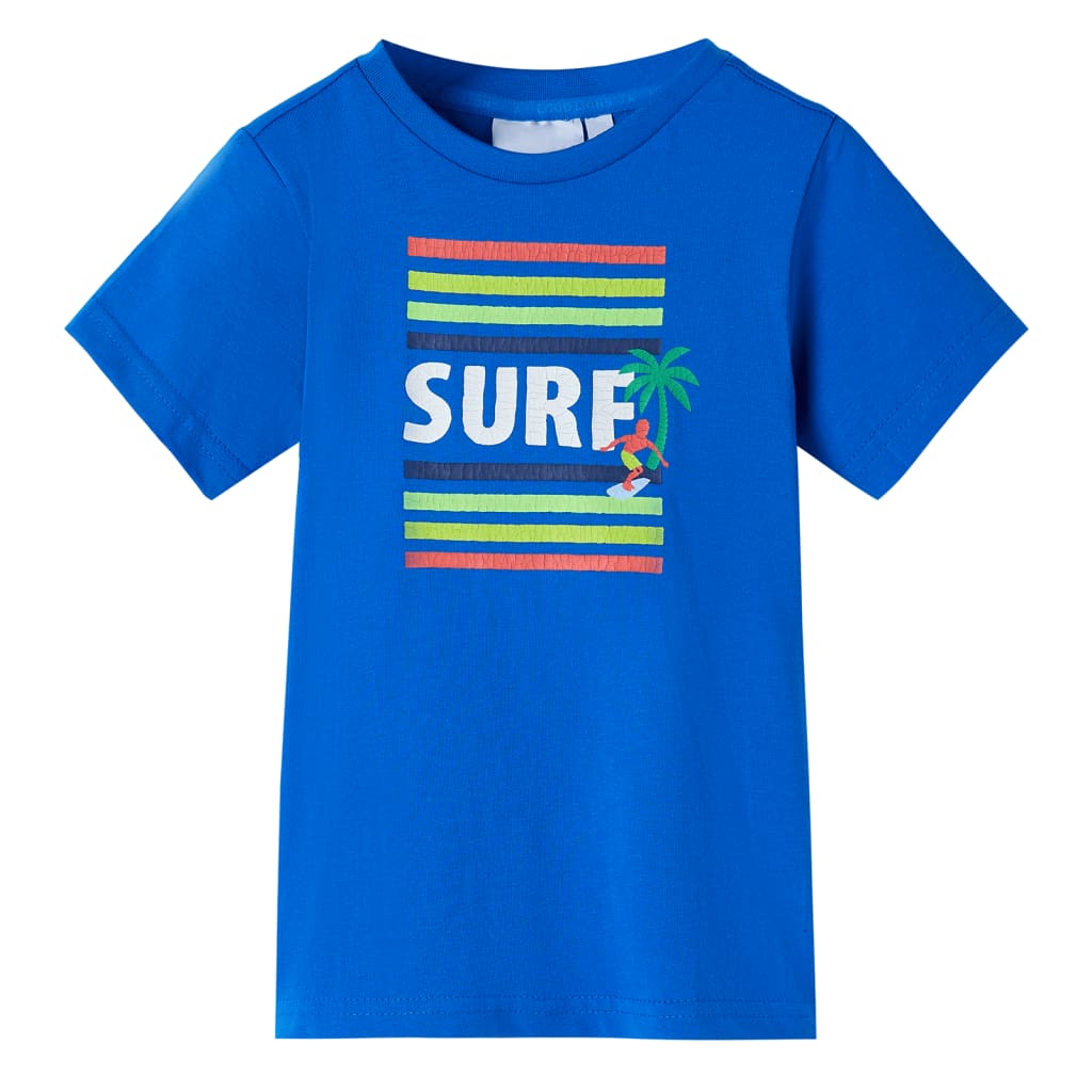 VidaXL Kindershirt 92 leuchtend blau