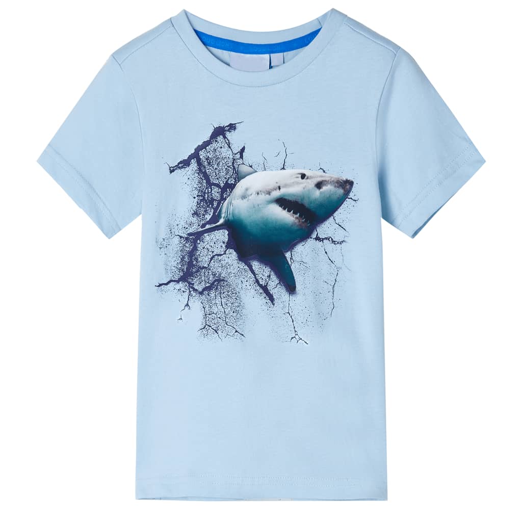 VidaXL Kindershirt 128 Hellblau