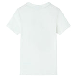 VidaXL Kindershirt mit kurzen Ärmeln 128 Ecru