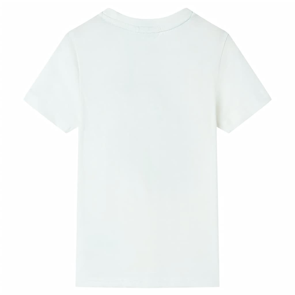 VidaXL Kindershirt mit kurzen Ärmeln 140 Ecru